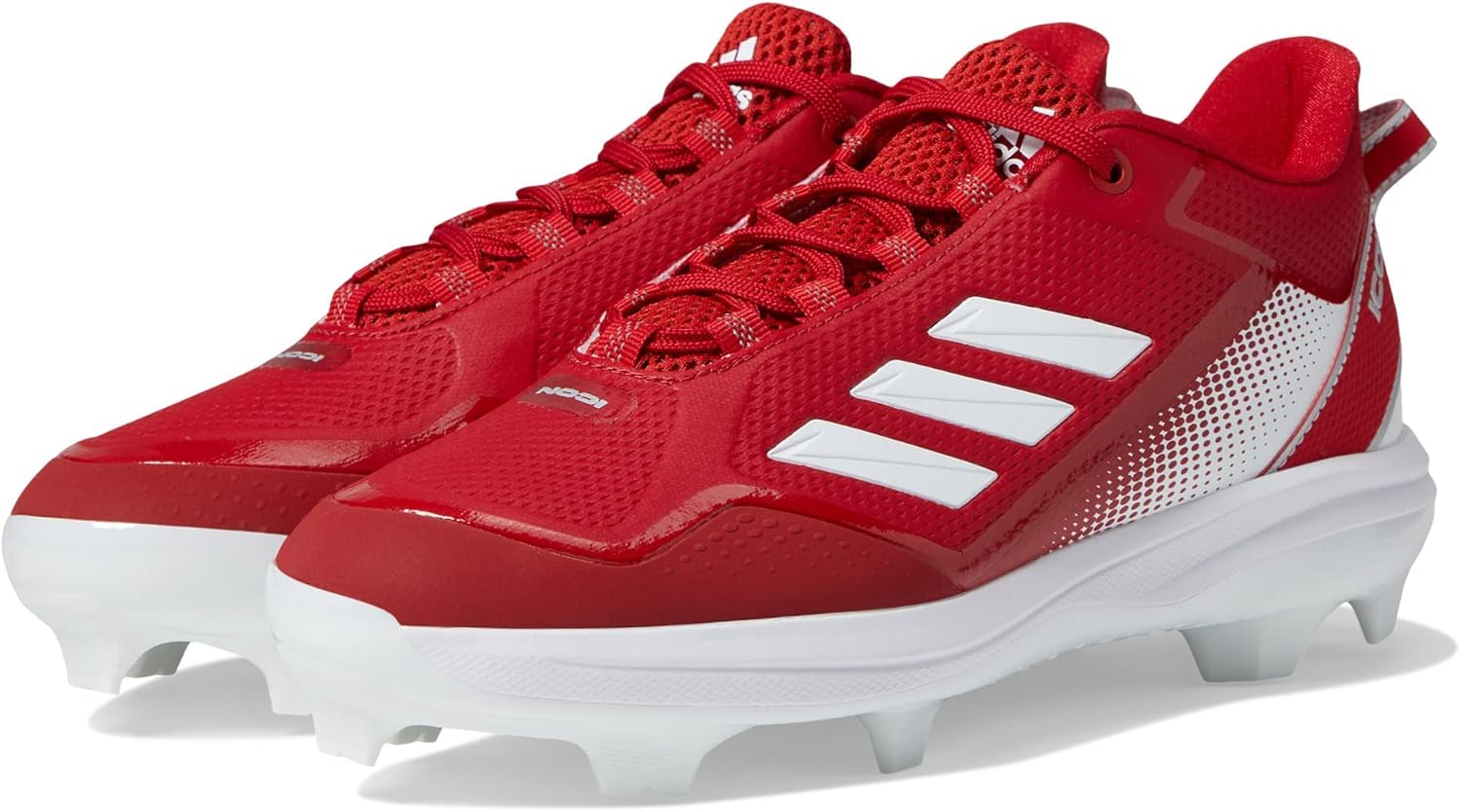 Мужские бейсбольные кроссовки Adidas Icon 7, белый/красный — фото 2