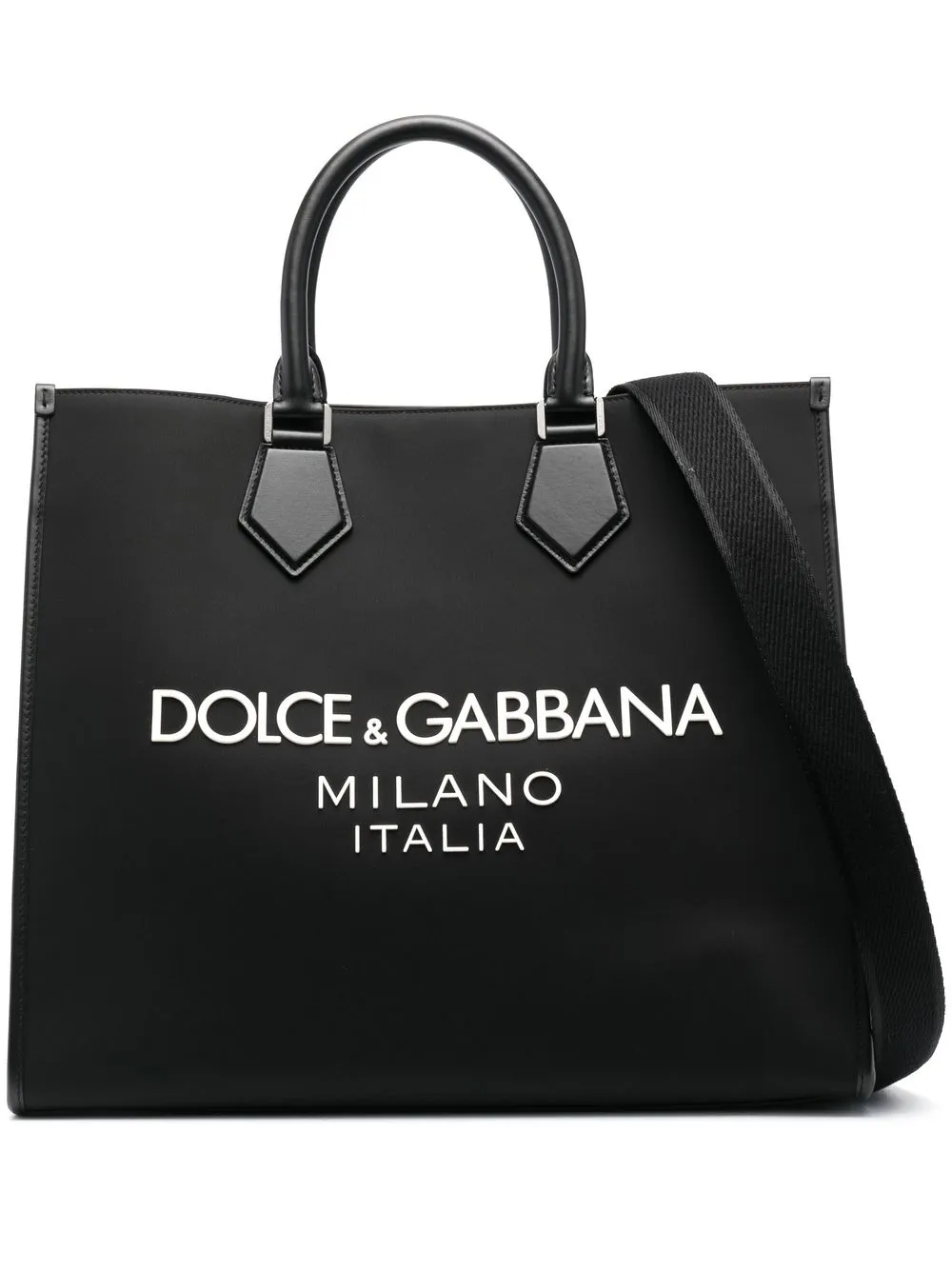 

Большая сумка-тоут с логотипом DOLCE & GABBANA, черный