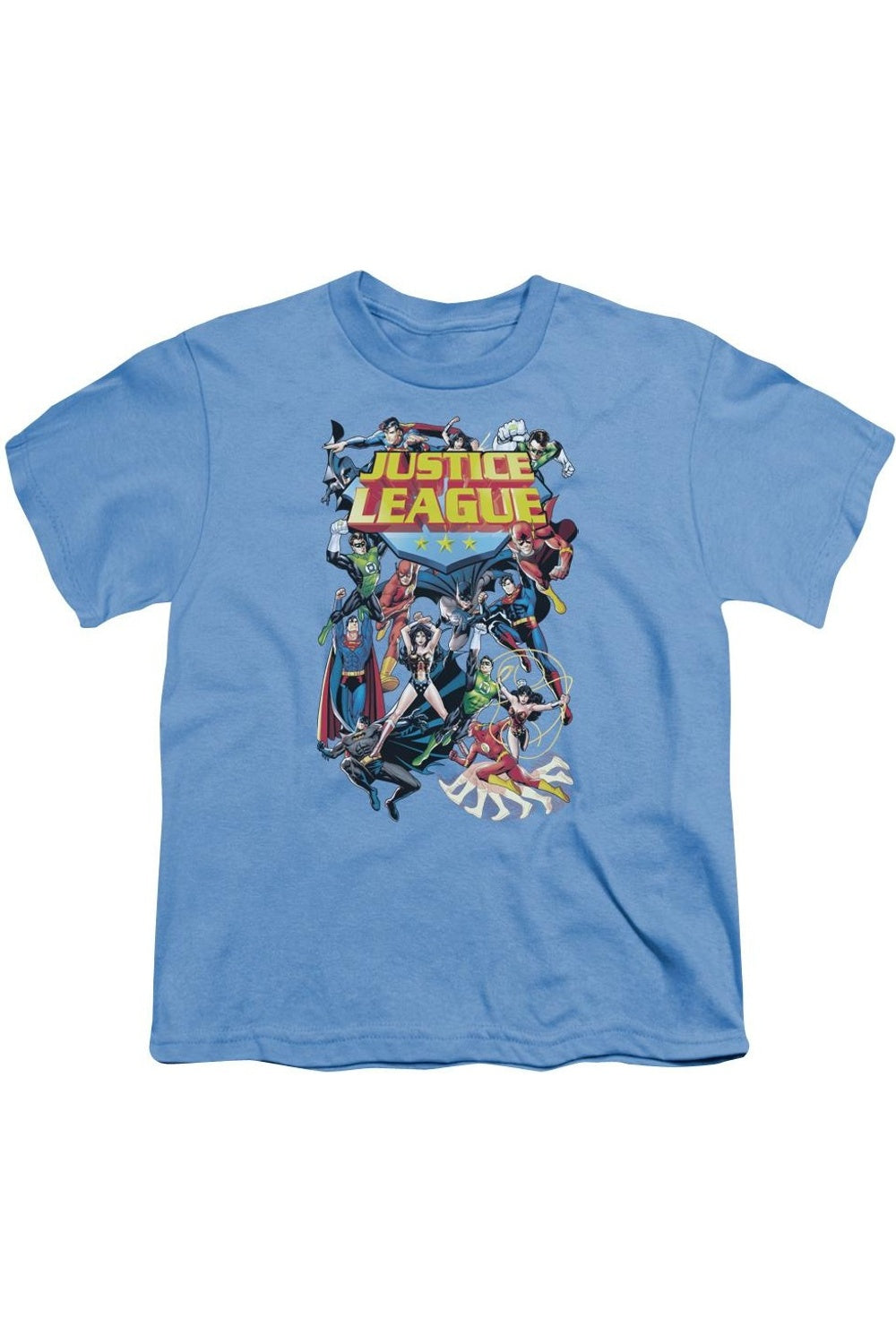 

Футболка с коротким рукавом для детей "Justice League of America: Лига в изобилии" Gildan, синий