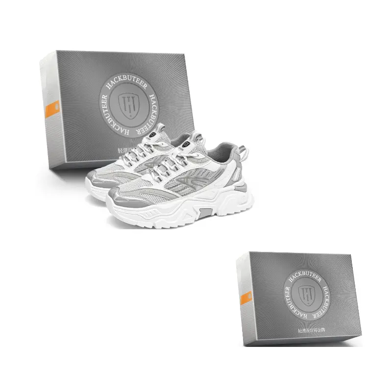 

HACKBUTEER Мужские низкие массивные кроссовки Box в сером цвете, цвет Gray (Box)