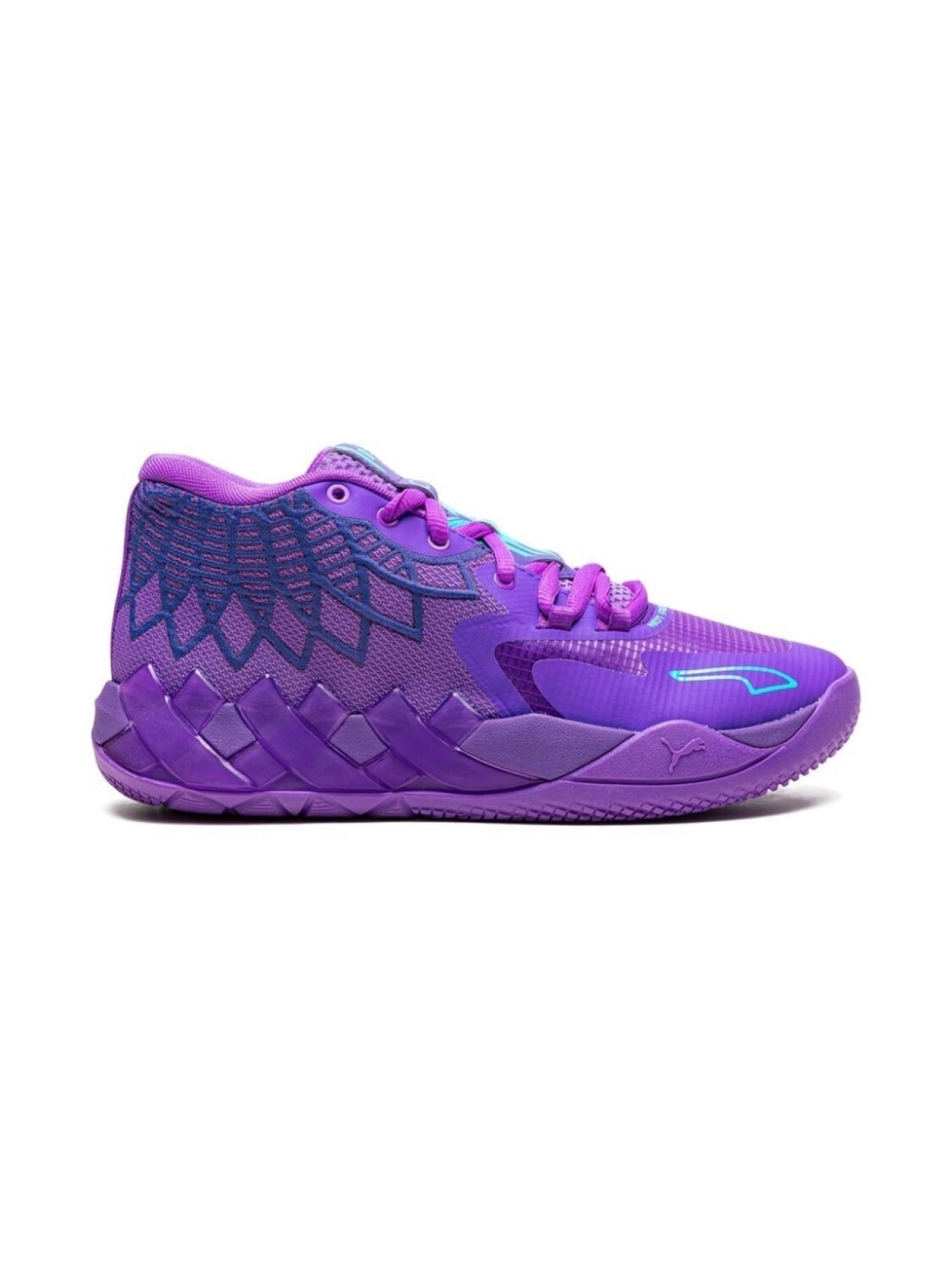 Puma Kids кроссовки MB.01 Queen City из коллаборации с LaMelo Ball, фиолетовый — фото 2