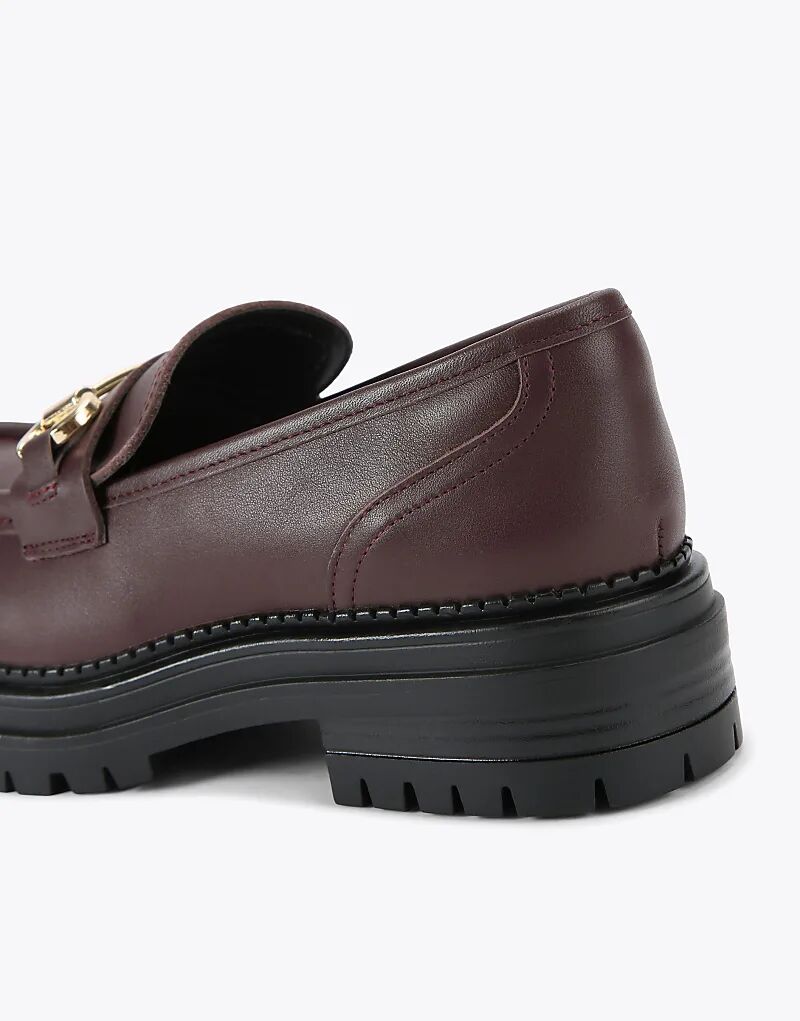 Туфли-лоферы KG Kurt Geiger Tasha2 из винной кожи — фото 4