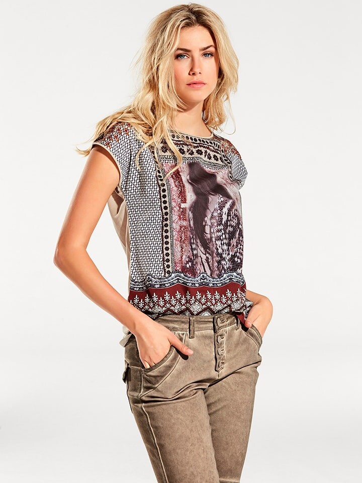 

Футболка Heine Shirt, цвет Beige/Braun