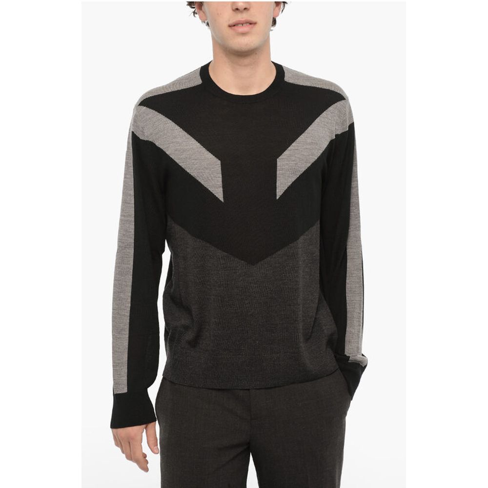 

Двухцветный шерстяной свитер MODERNIST Neil Barrett, Bicolor