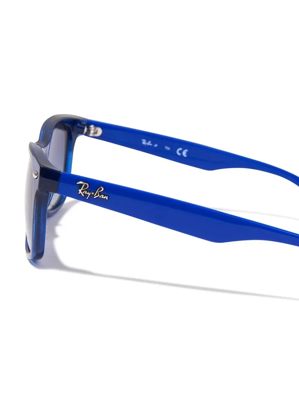 Солнцезащитные очки в прозрачной оправе Ray-Ban Junior, синий — фото 3