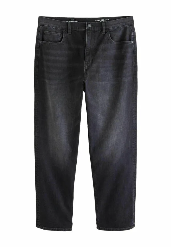 Классические эластичные джинсы свободного кроя Next, Washed Black Crosshatch