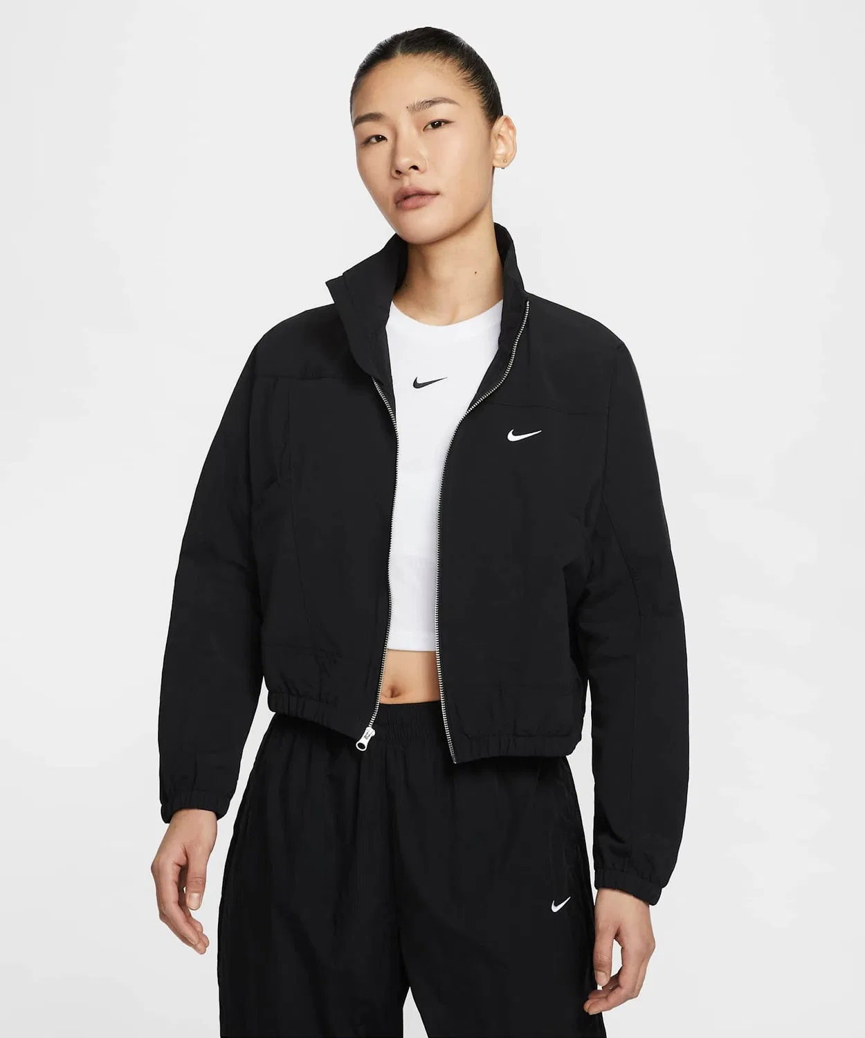 Женская куртка Nike Sportswear Everything Woven Oversized Repel UV Protection, чёрная
