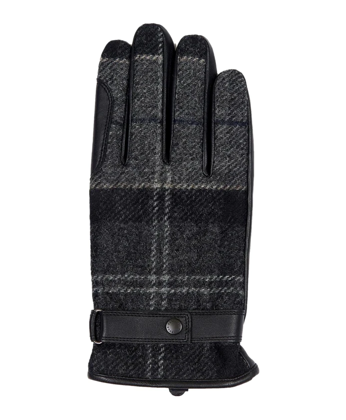 

Водонепроницаемые шерстяные кожаные перчатки Ньюброу Barbour, черный