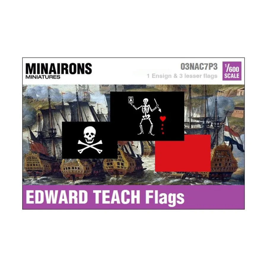 

Пиратские флаги Эдварда Тича XVIII века, Naval Flags (1:600)