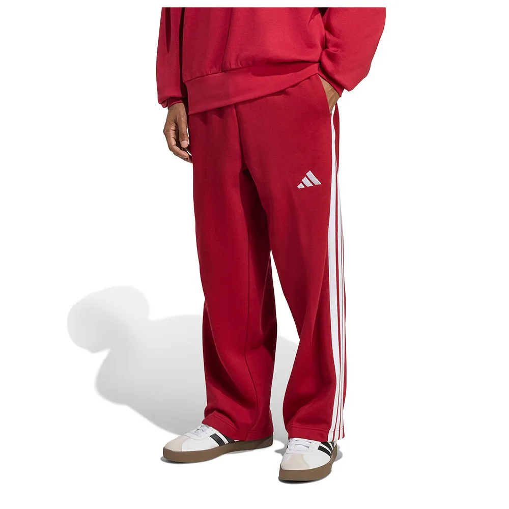 

Брюки adidas Essentials 3 Stripes Fleece Wide Leg, красный
