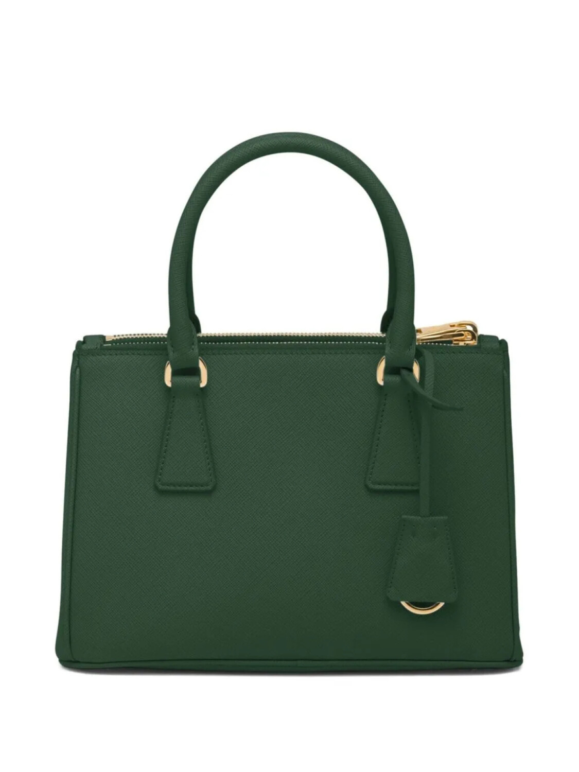 Prada маленькая сумка-тоут Galleria из сафьяновой кожи, зеленый — фото 2