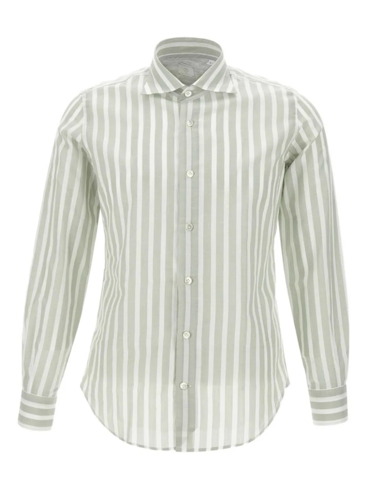 

Полосатая рубашка на пуговицах Eleventy, зеленый