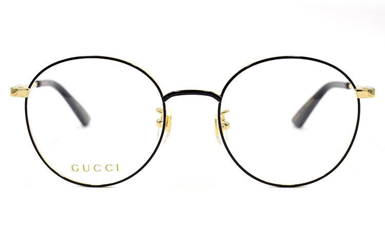 

Оправа мужская Gucci круглая, черный / золотой