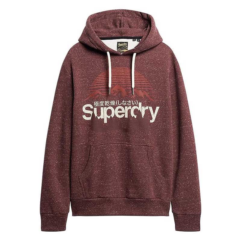 

Худи Superdry Code Logo Great Outdoors Graphic, красный