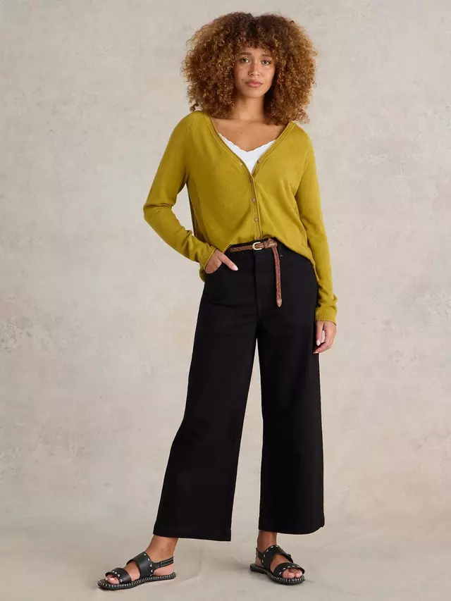 

Джинсы White Stuff Tia Wide Leg Crop, цвет pure/black