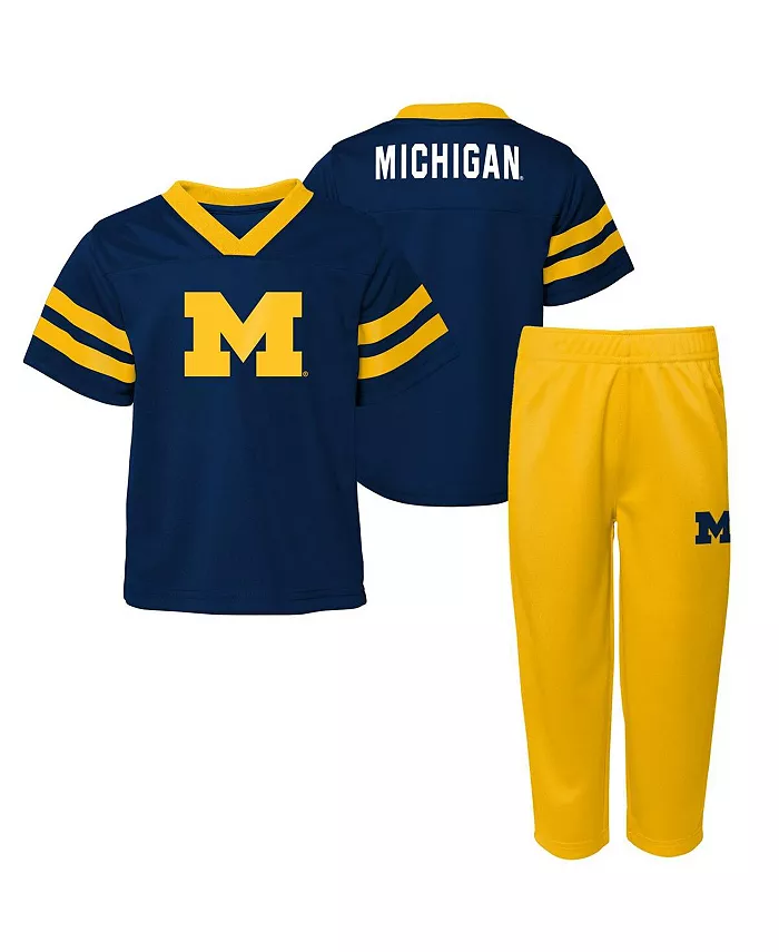 

Детский комплект из 2 предметов: джерси и штаны Michigan Wolverines Red Zone в синем цвете Outerstuff