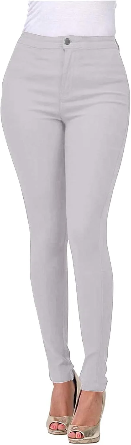 

Женские скинни джинсы Stretchy High Waisted Straight Leg