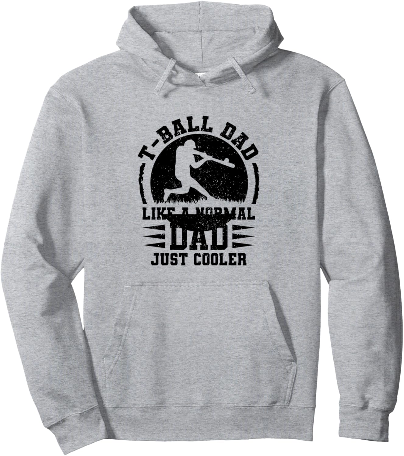 

Папа-тиболист - крутой, как обычный папа - Худи «Папа-тиболист» Tee-Ball Player Daddy Tee-Ball Player, серый