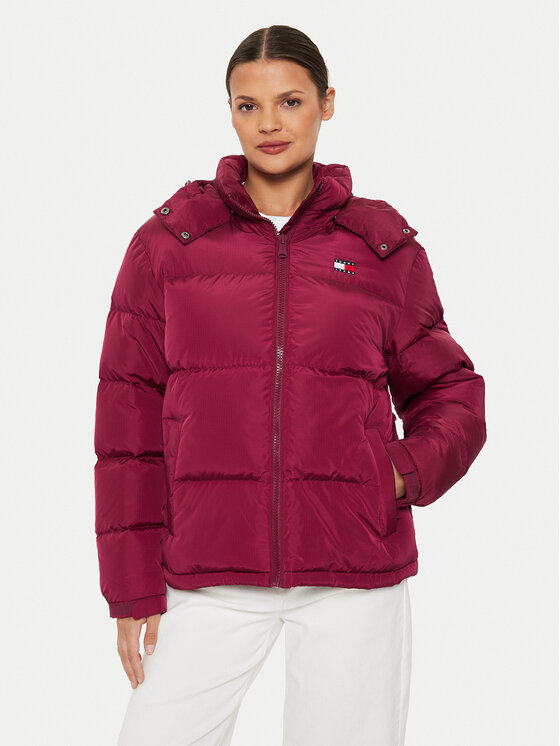 

Пуховик regular fit Alaska DW0DW18610 Tommy Jeans, красный