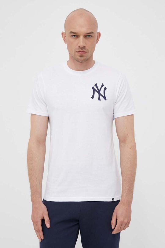 

Хлопковая футболка MLB New York Yankees 47brand, белый