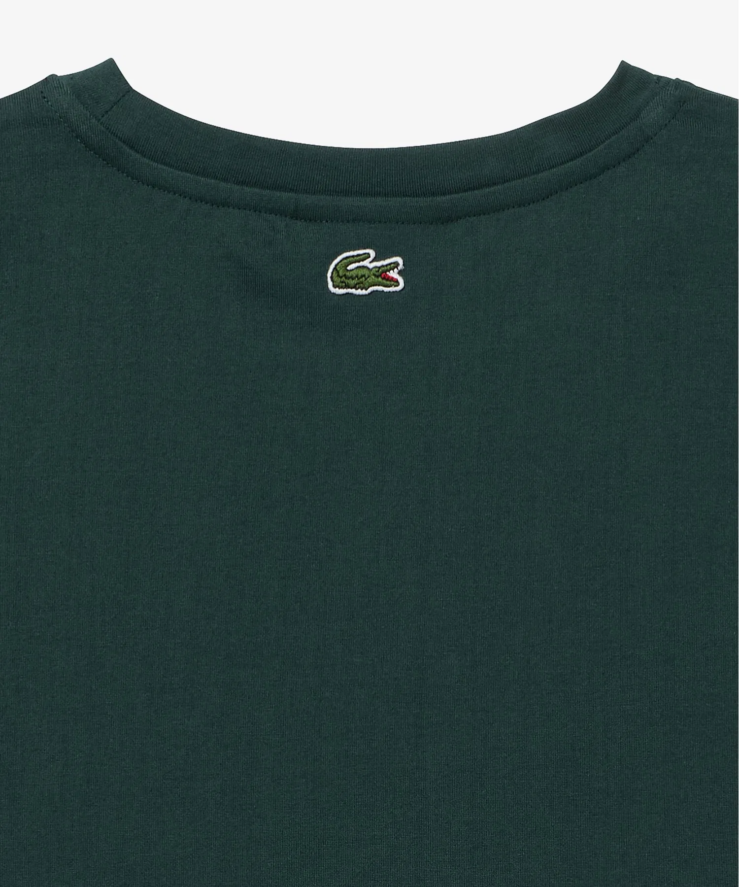 Футболка LACOSTE с вышивкой, тёмно-зелёная — фото 4