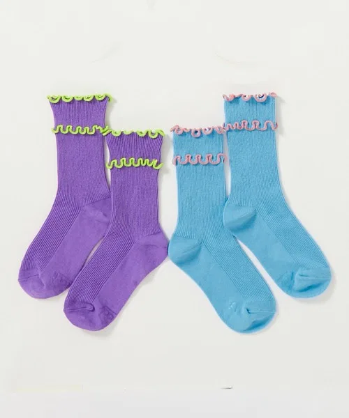 Носки 2 пары неоновые Mellow Rib Kids