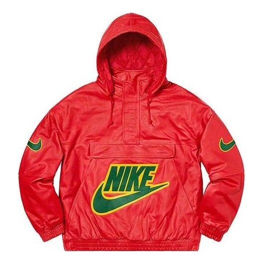 

Куртка x nike fw19 leather anorak 'red' Supreme, красный