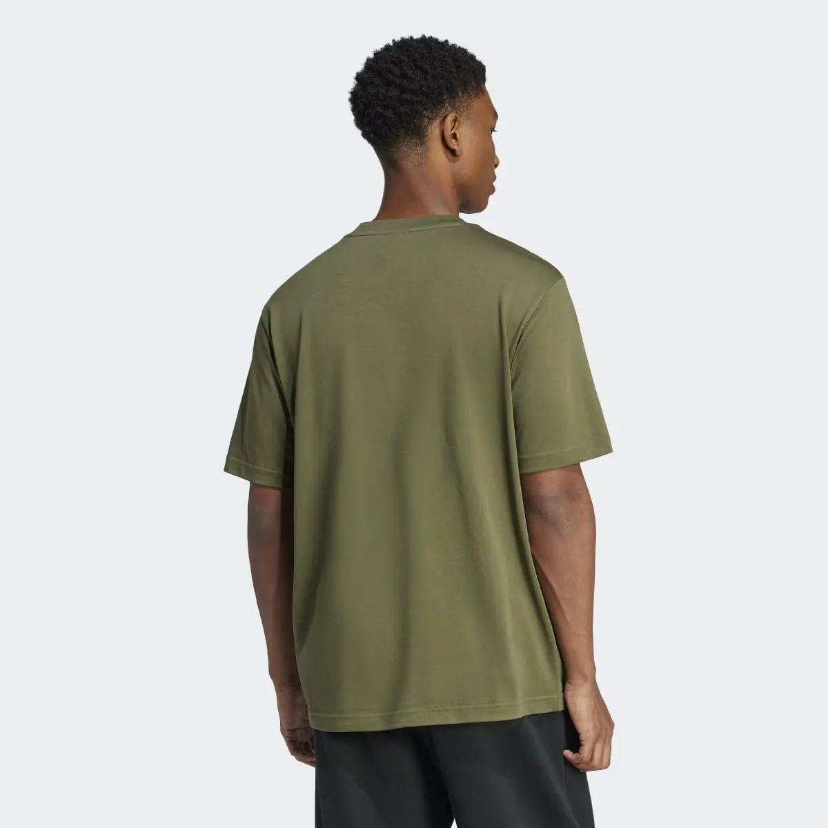 Футболка мужская Essentials Big Logo Adidas, зеленый — фото 2