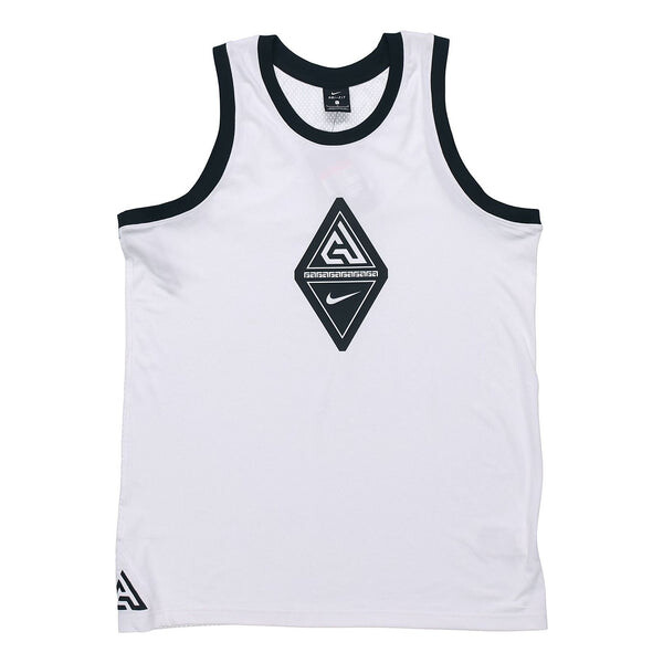 

Жилет giannis alphabet basketball sleeveless vest 'white' Nike, белый