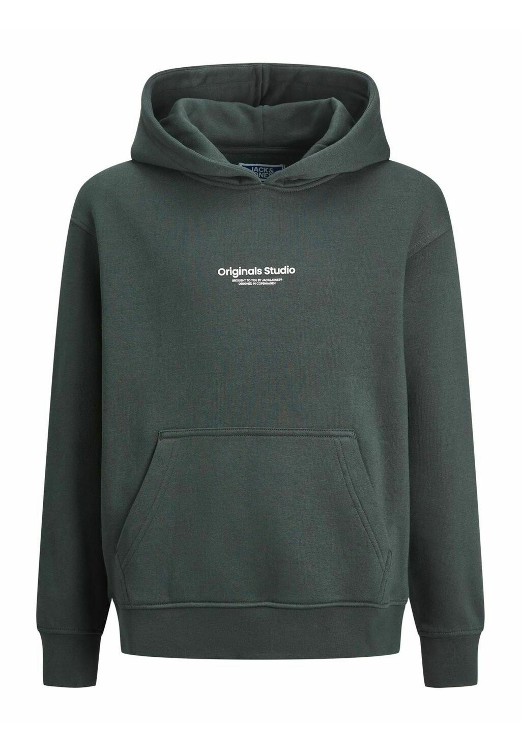 Толстовка с капюшоном GEDRUCKT Jack & Jones, темно-зеленый — фото 3