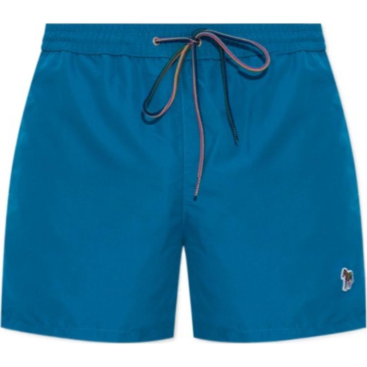 

Шорты для плавания с вышивкой Zebra и шнурком Paul Smith, синий