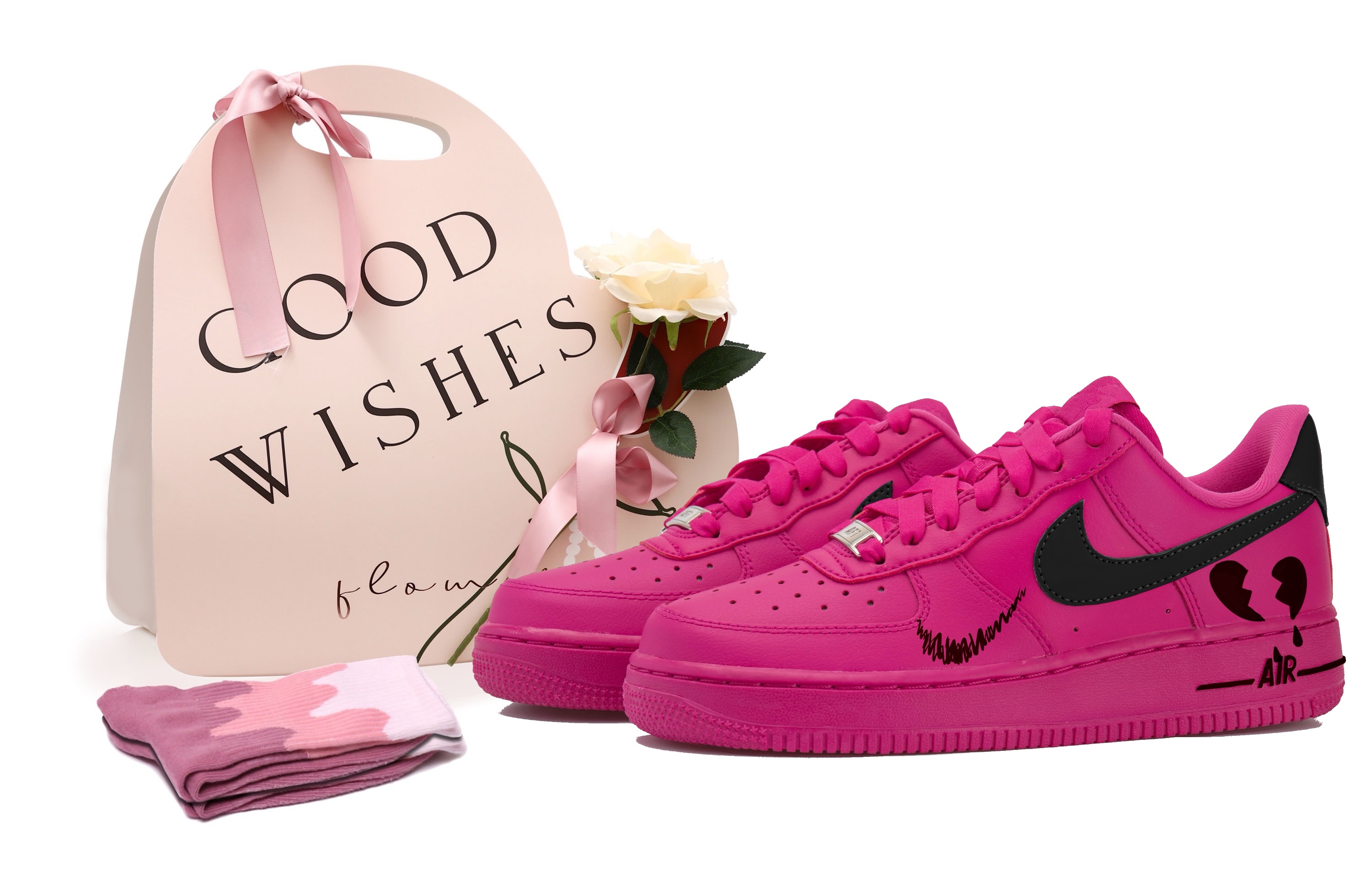 

Женские кроссовки для скейтбординга Nike Air Force 1, Pink