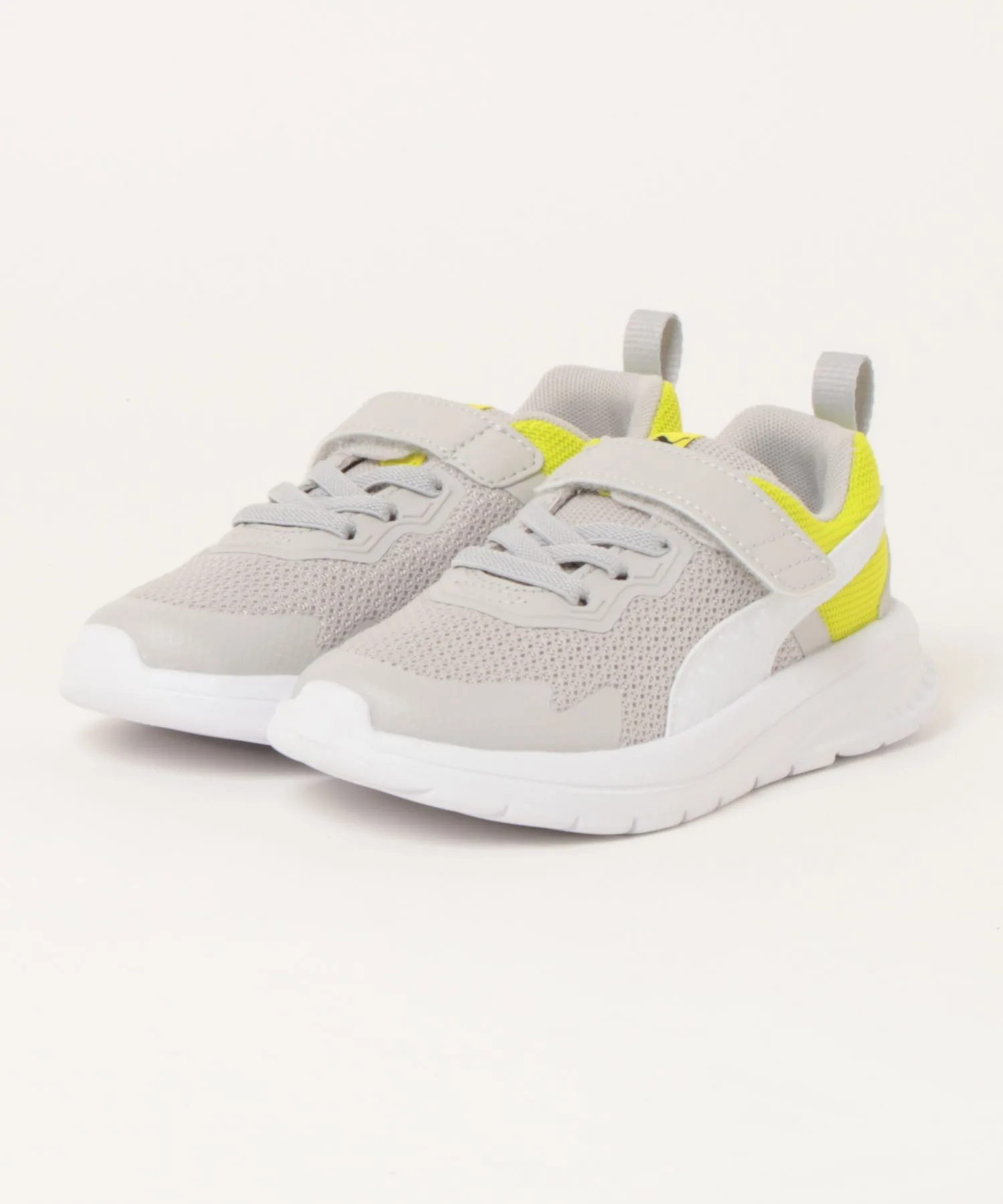 Детские кроссовки с сеткой и липучкой Evol Blane Mesh AC+PS PUMA светло-серые