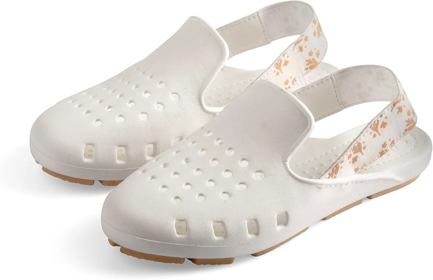 

Детская водная обувь Slingers Slingback - сандалии с эластичной задней ремешком - пенная обувь для бассейна, белый