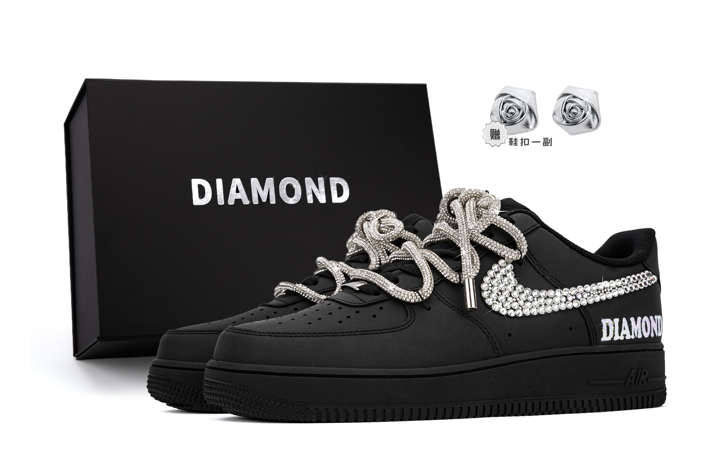 

Кроссовки Nike Air Force 1 Skateboarding Shoes Unisex Low-top, цвет Diamond Alliance - Gift Box Style