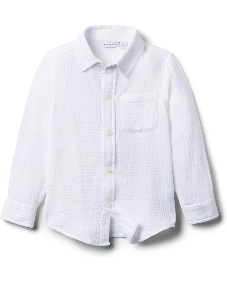 

Рубашка Janie and Jack Gauze Roll-Up Shirt, цвет Multicolor