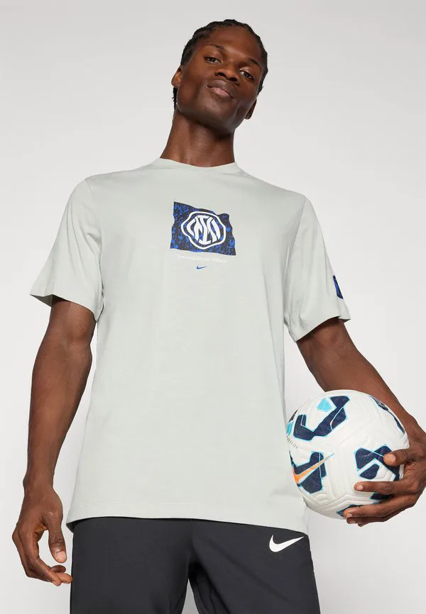 Футболка с баннером inter m, клубная одежда Nike Performance, Grey Haze — фото 4