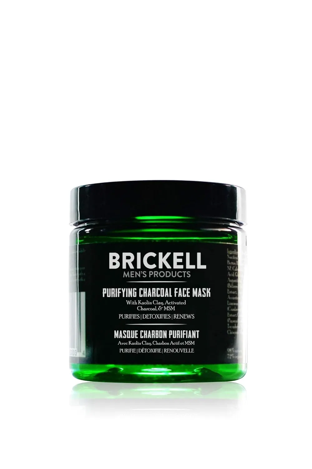 Маска для лица Brickell Men's Products — Мужская очищающая с активированным углем и каолиновой глиной от