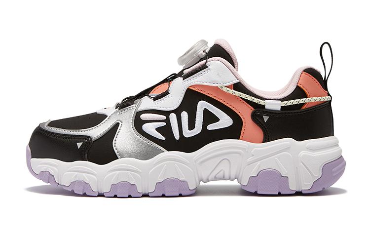 

FILA KIDS Кроссовки Cat Paw износостойкие, низкие, черные, фиолетовые, детские
