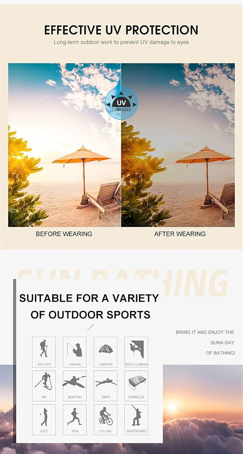 

Солнцезащитные очки GAOXIN «Кошачий глаз» для мужчин и женщин, большая оправа, цветные, для использования на открытом воздухе (Цвет: E, Размер: Средний), E