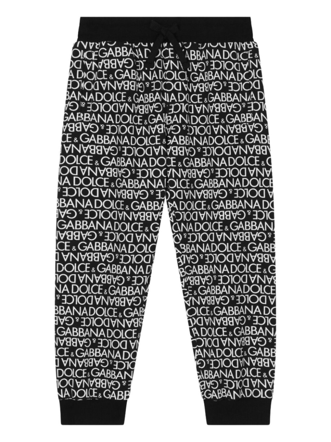 

Dolce & Gabbana спортивные брюки с кулиской и логотипом, черный