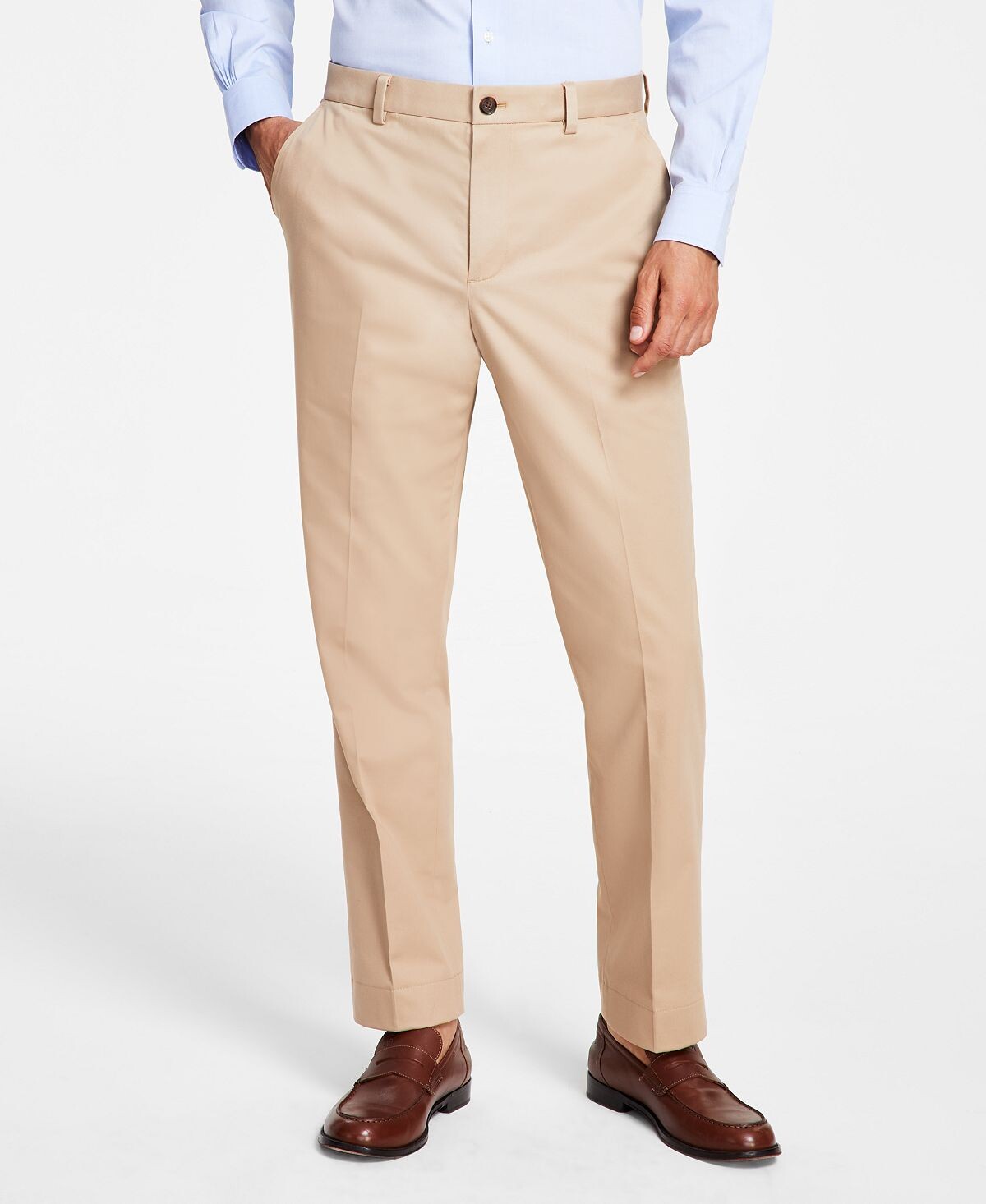 Мужские брюки-чиносы классического кроя из хлопка стрейч Brooks Brothers — фото 2