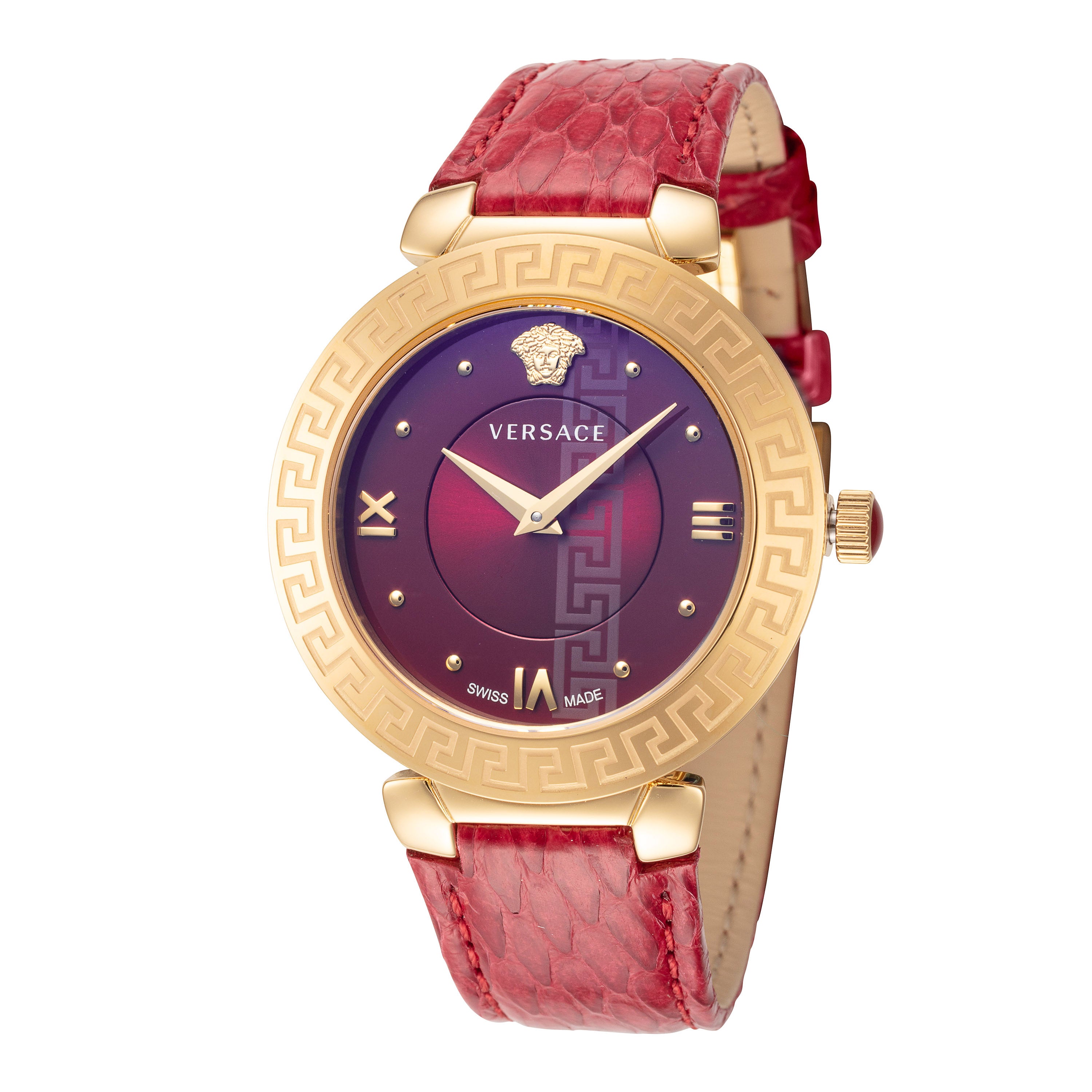 

Женские кварцевые часы Versace Daphnis 35 мм, красный