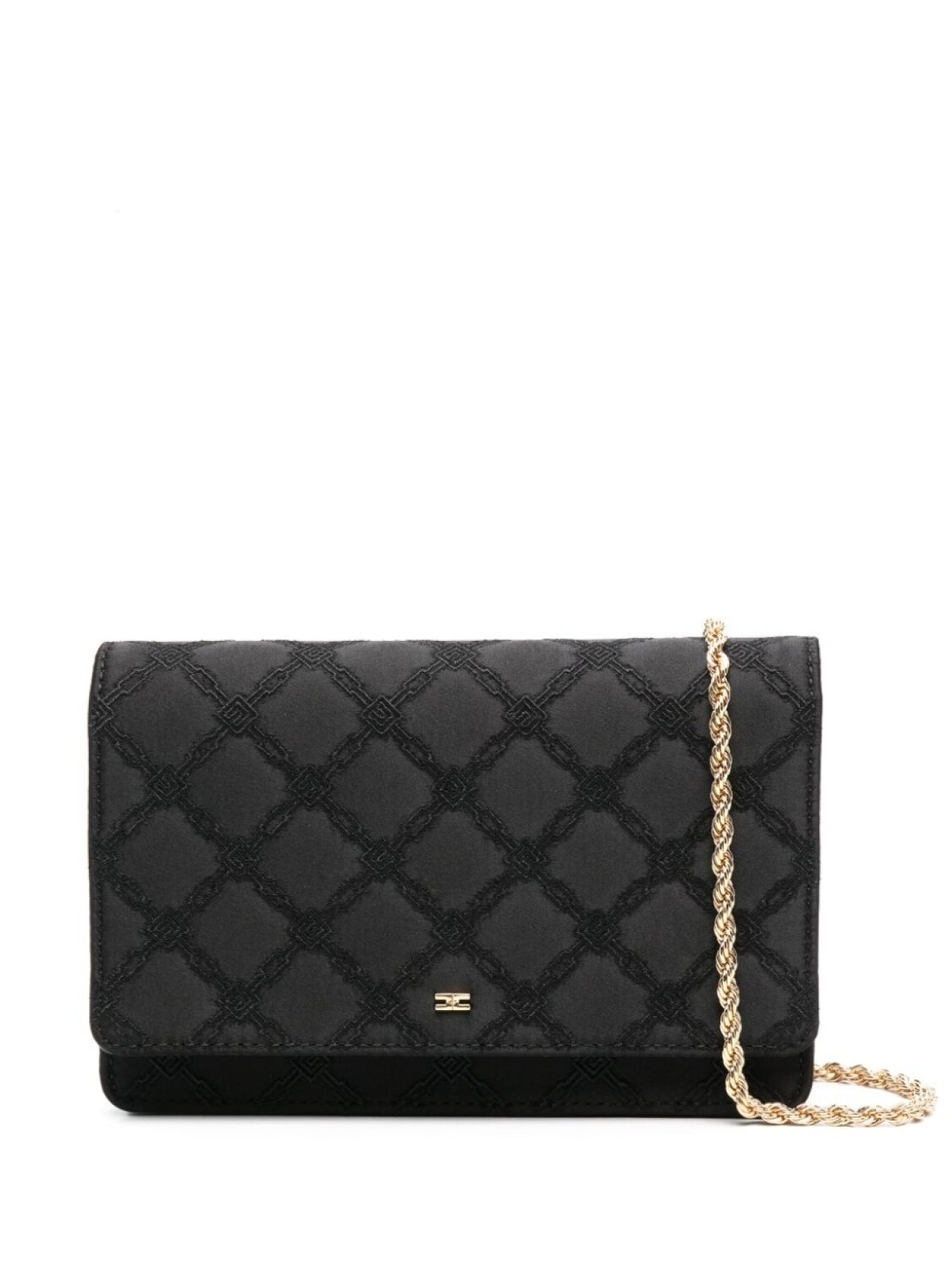 

Elisabetta Franchi клатч с вышивкой, черный