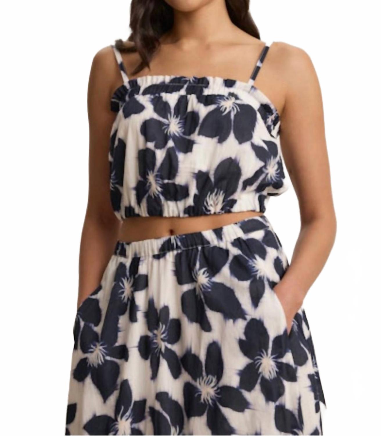 

Алиса Флорал Ками Топ в Азуле Velvet by Graham & Spencer, Azul