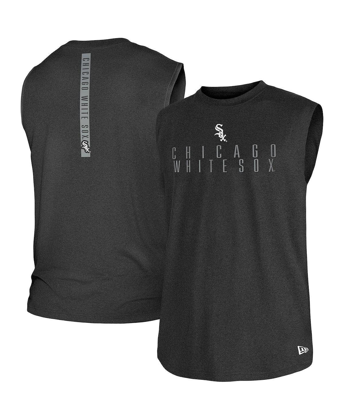 

Мужская черная майка Chicago White Sox Team Muscle Tank New Era