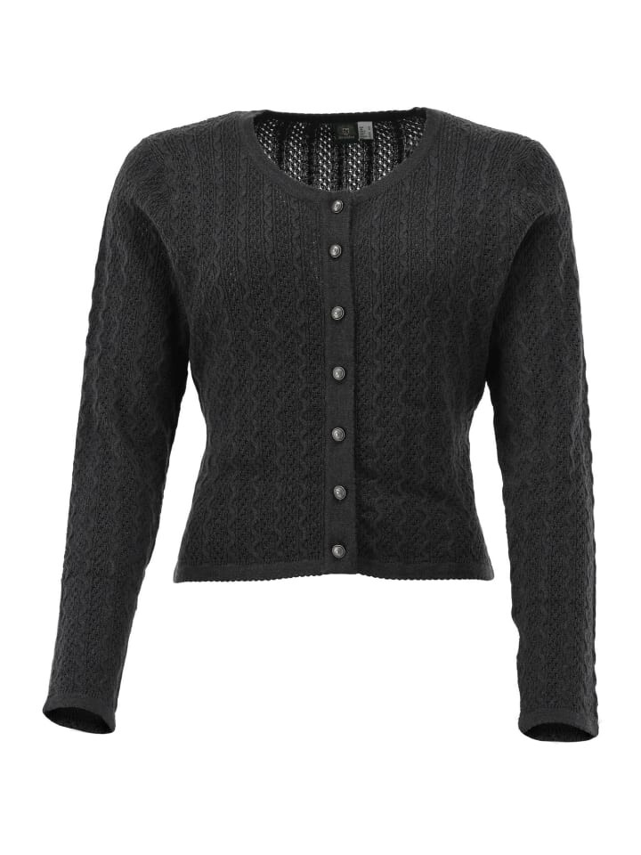 

Кардиган OS-Trachten Strickjacke Borida, антрацит