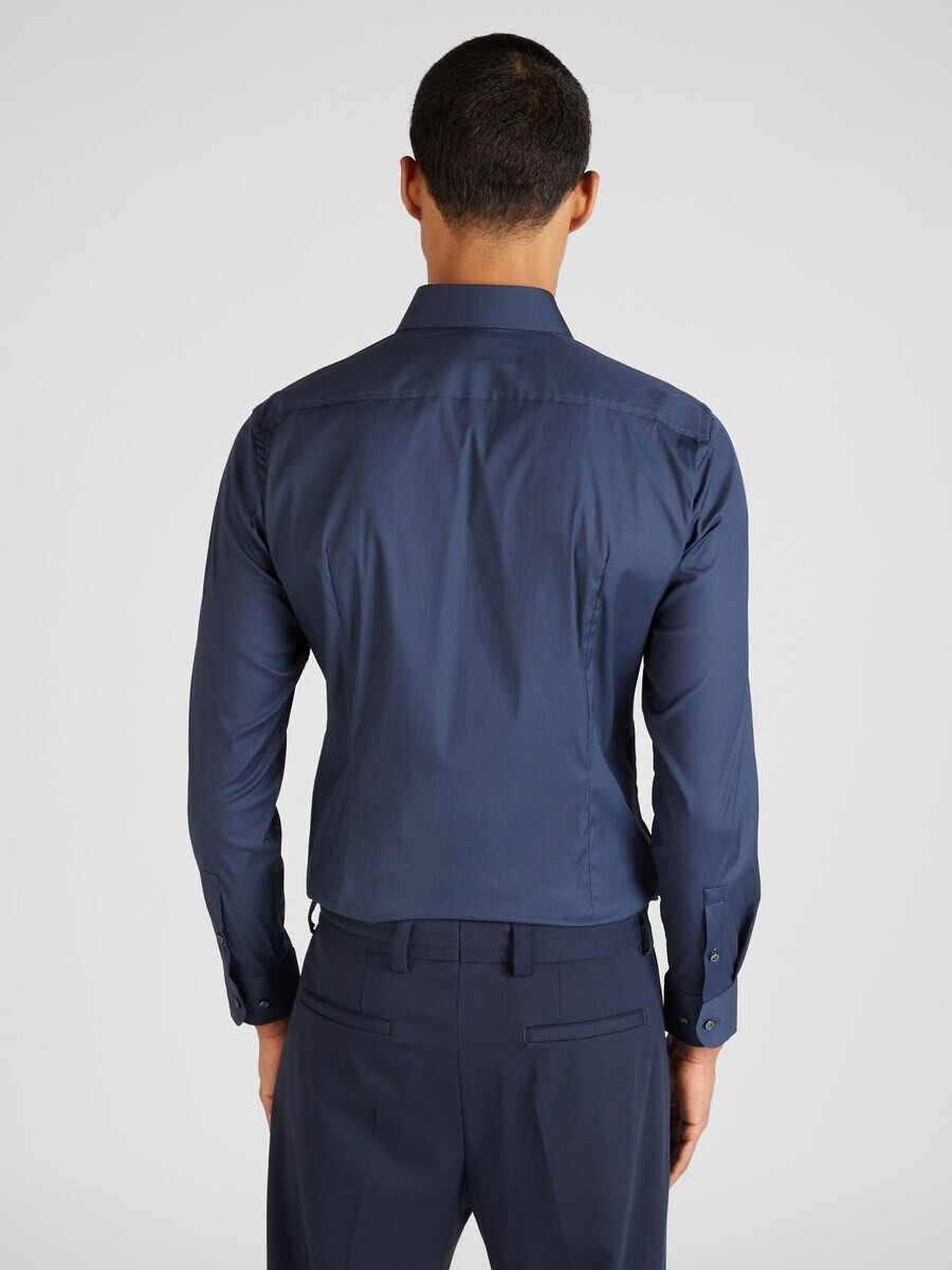 Деловая рубашка BOSS Slim fit Business Shirt P-HANK, морской синий — фото 4