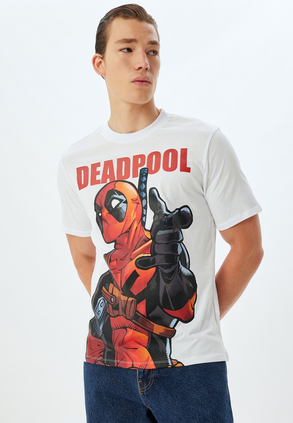 

Футболка с принтом DEADPOOL Koton, белый