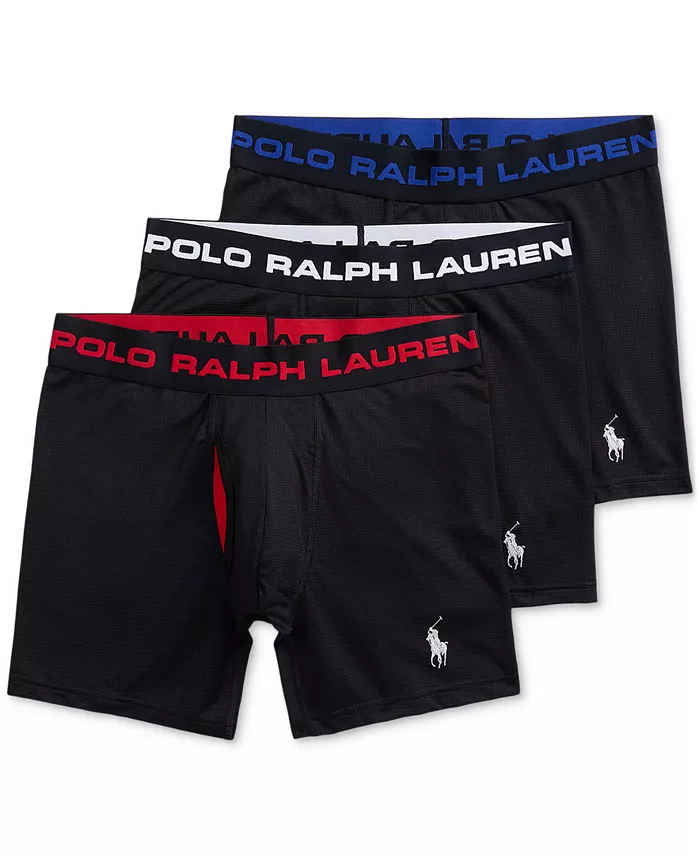 

Мужские боксеры Perfect Pouch, 3 шт Polo Ralph Lauren, черный